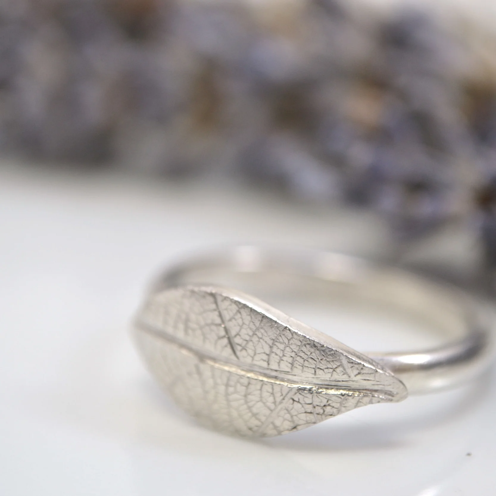 Silver Leaf Ring Becky Pearce Designs