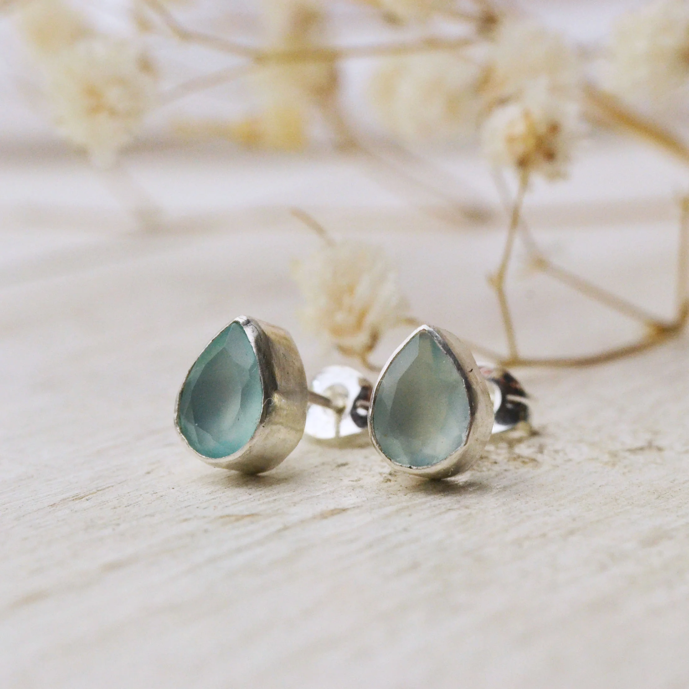 sea blue agate pear studs.jpg