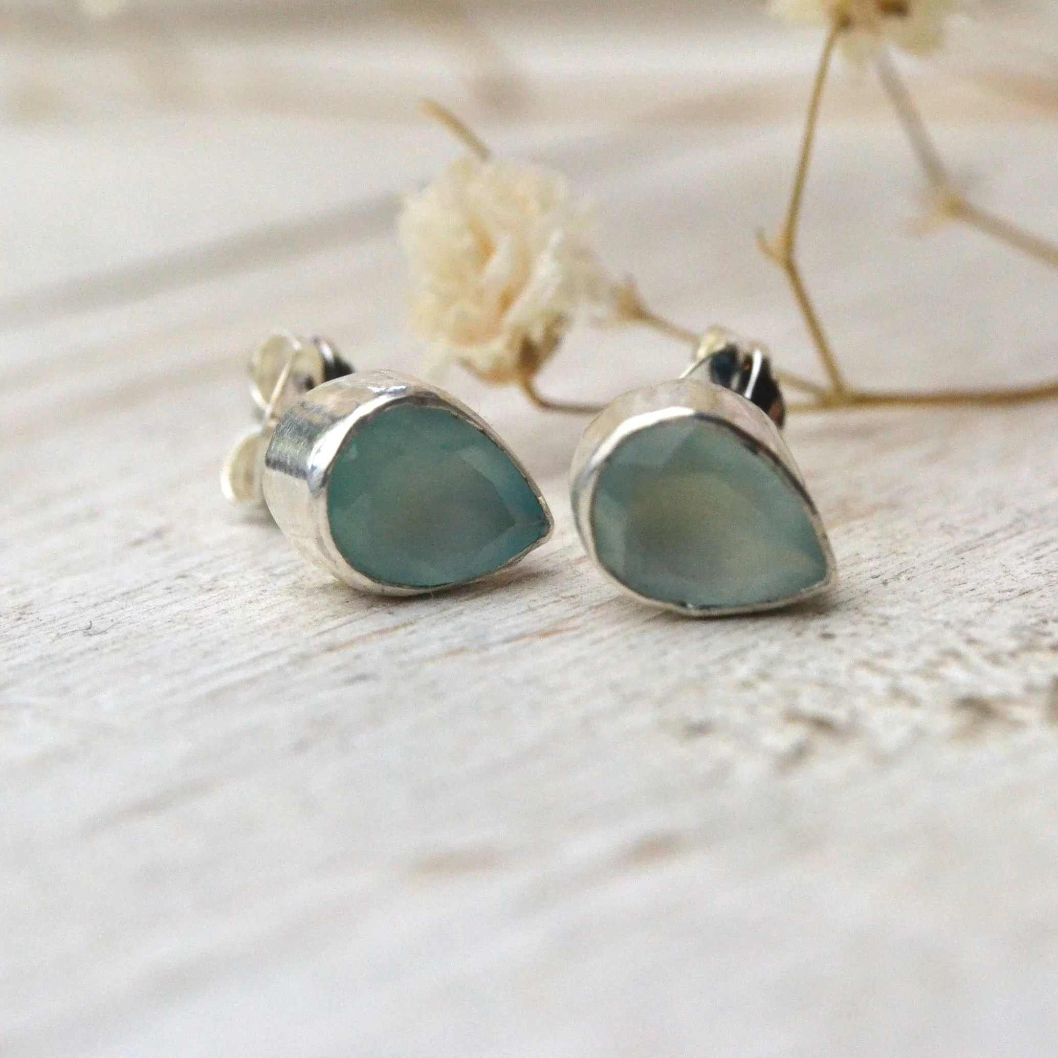 sea blue agate pear earrings 2.jpg