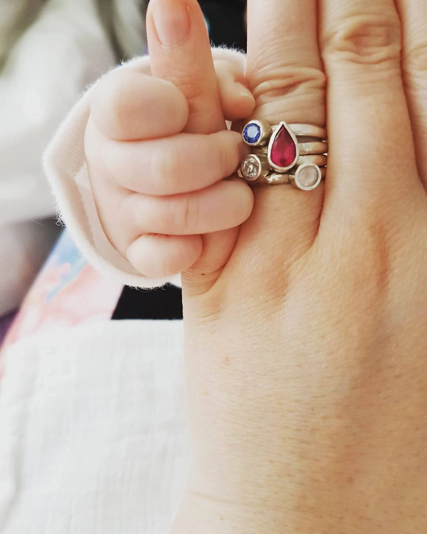 Birthstone Stacking Rings — Becky Pearce Designs