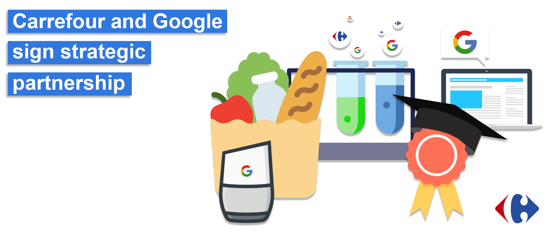 Carrefour takes fight to rivals with Google tie up