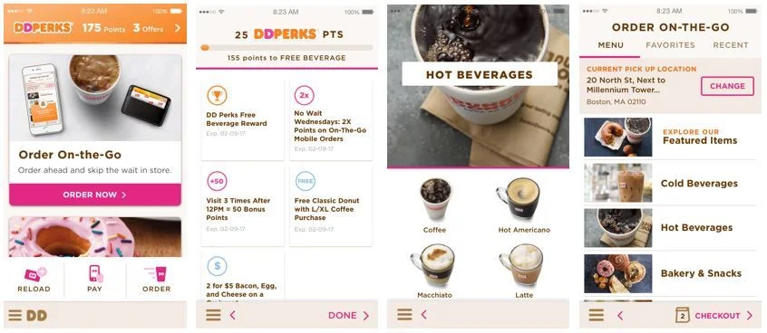 Dunkin’ Donuts unveils new mobile app design