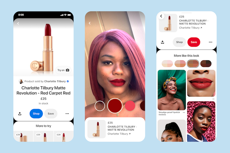 Pinterest taps AR tech so Brits can try on makeup before they buy