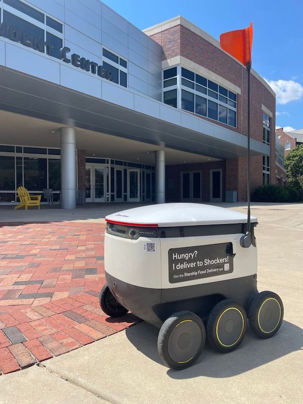 Starship Technologies launches robotic food delivery service at Wichita State University