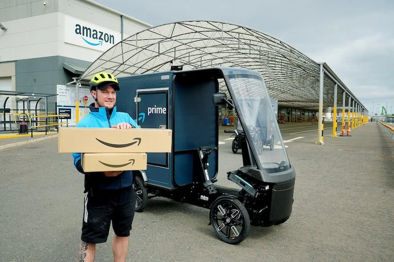 Amazon goes live with electric cargo bike online deliveries to Belfast, Northern Ireland customers