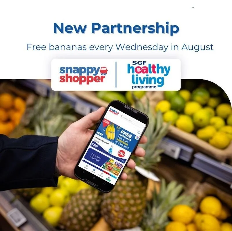 SGF’s Healthy Living Programme teams with Snappy Shopper to deliver free bananas during summer holidays