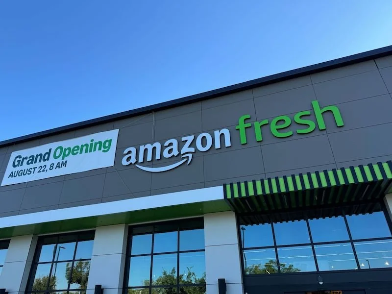 First Amazon Fresh store in Northern California opens doors to public featuring Dash Carts and Amazon One