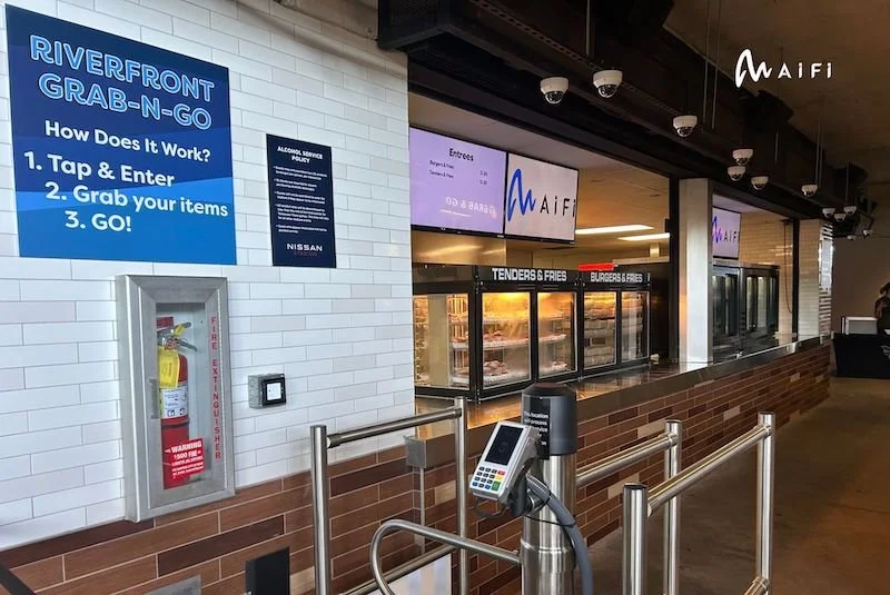 Grab and go: AiFi opens checkout-free stores at Nissan Stadium, home of NFL team Tennessee Titans