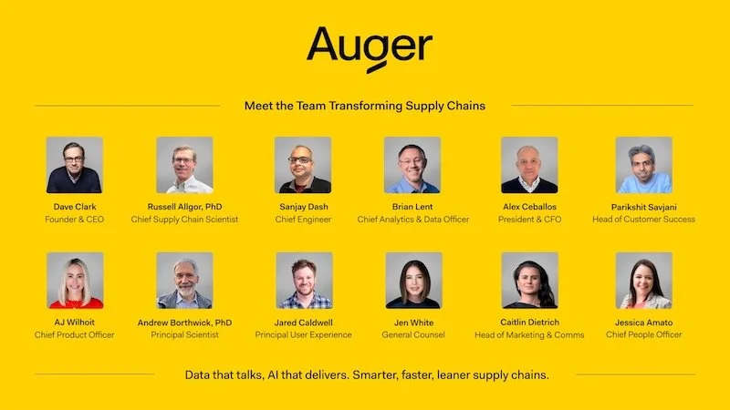 Amazon veteran Alex Ceballos joins friend Dave Clark at his AI driven supply chain solution startup Auger