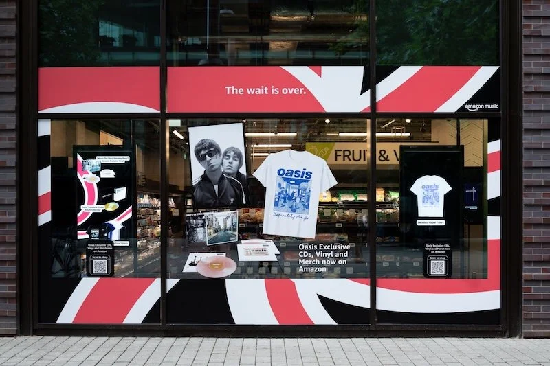 Mad for it: QR codes deployed for Amazon Fresh Wembley store transformation as Oasis hit London for reunion tour
