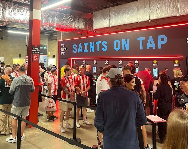 Southampton FC connects with Boxbar Technology for fast serve bar roll-out in St Mary's Stadium