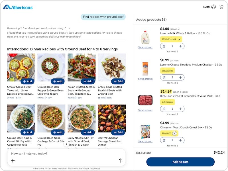 Albertsons Companies gets personal as retailer launches agentic grocery shopping assistant 