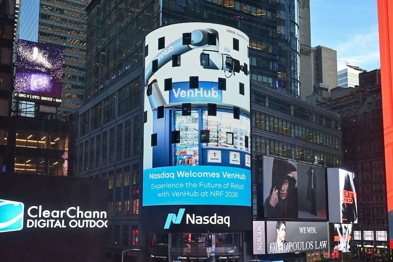 Milestone for smart store technology specialist VenHub Global as it begins trading on Nasdaq