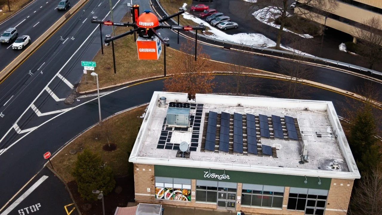 Grubhub scores a drone food delivery first in New Jersey as it kicks off three month pilot