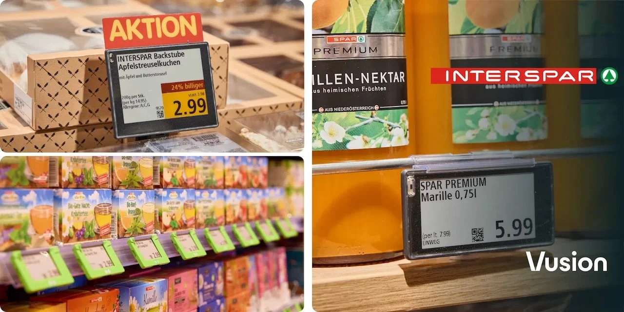 Grocery retailer INTERSPAR rolls out Vusion electronic shelf labels across stores in Austria