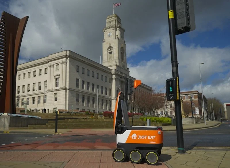 Just Eat and Starship Technologies tie up brings food delivery robots to streets of Barnsley
