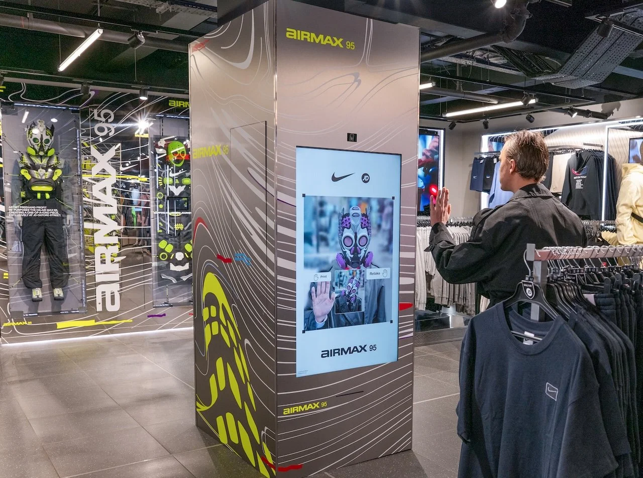 Nike deploys interactive AR mirror experience at JD Sports Oxford Street store with LOOOK.AI technology
