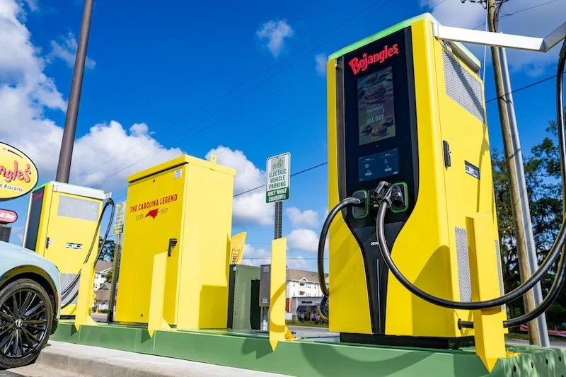 Southern food retailer Bojangles installs first electric vehicle charging station in Savannah