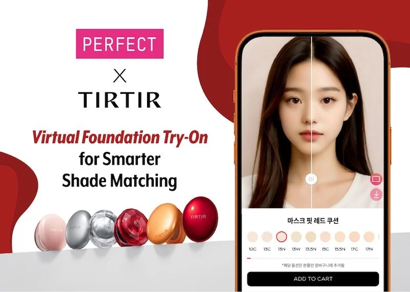 Perfect Corp. powers AR virtual try-on and AI powered shade matching for TIRTIR online store and flagship location