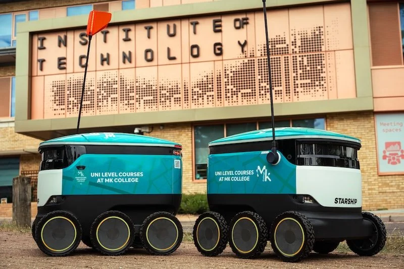 Starship Technologies delivery robots in Milton Keynes promote university courses to local residents&nbsp;
