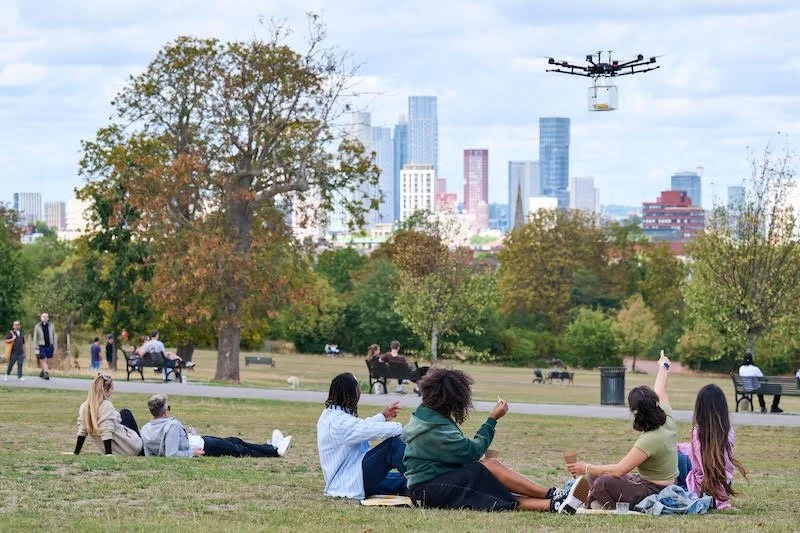 McCain delivers French Fries by Hussel drone to bank holiday UK picnickers&nbsp;in London’s Brockwell Park