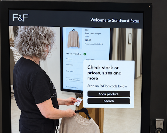 Tesco teams with AIUTA to test out virtual try-on technology for F&amp;F clothing in Sandhurst Extra store
