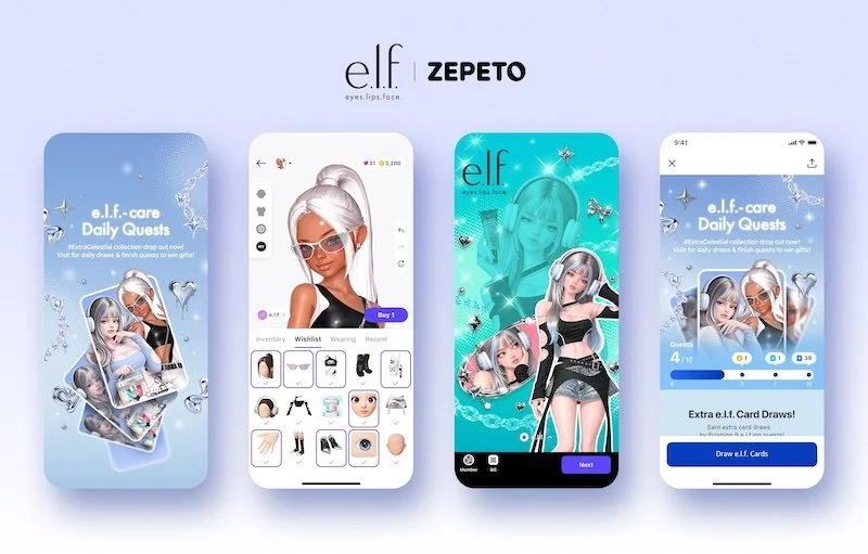 e.l.f. Cosmetics launches virtual styling experience on social media and metaverse platform ZEPETO