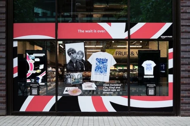 QR codes deployed for Amazon Fresh Wembley store transformation as Oasis hit London for reunion tour