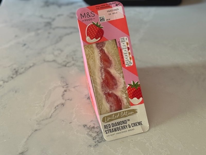Headline making Marks and Spencer strawberry and cream sandwich becomes social media sensation