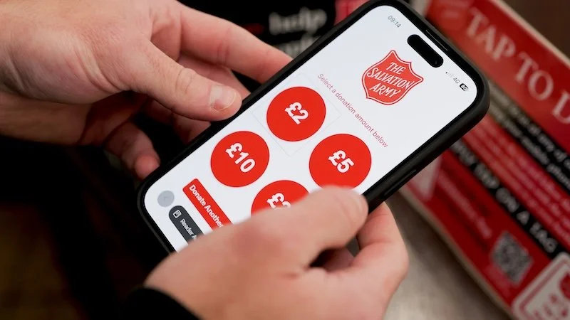 Salvation Army charity shops see Gift Aid sign-ups rise after BMc Azurri digital upgrade