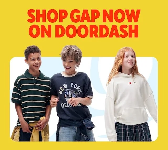 DoorDash tie up brings Gap and Gap Factory back to school and Fall items to shoppers across America
