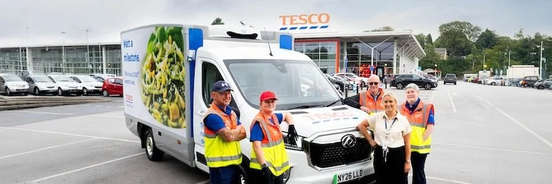 2,000th Tesco electric home delivery van set to operate from Hemsworth Superstore in West Yorkshire
