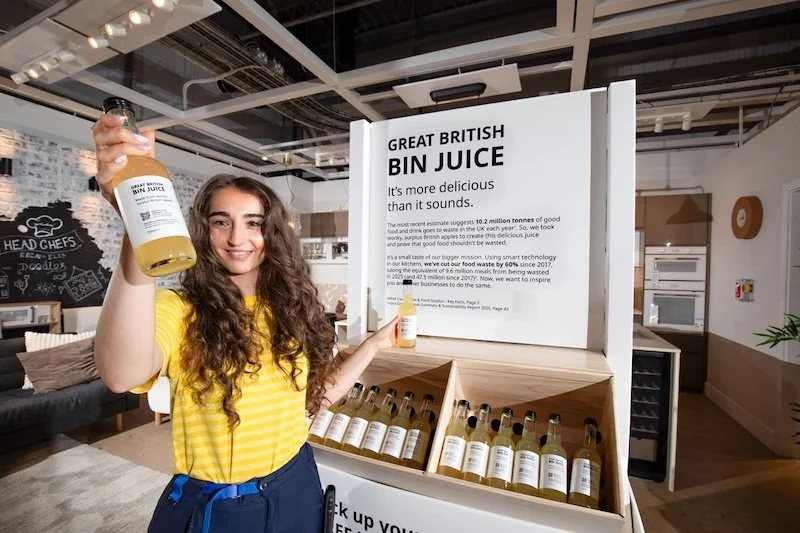 Great British Bin Juice, anyone? Ikea UK taps AI and QR codes for food waste reduction push