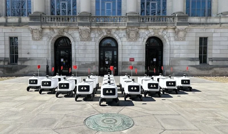 Grubhub and Avride lay claim to largest single site robot food delivery operation in USA