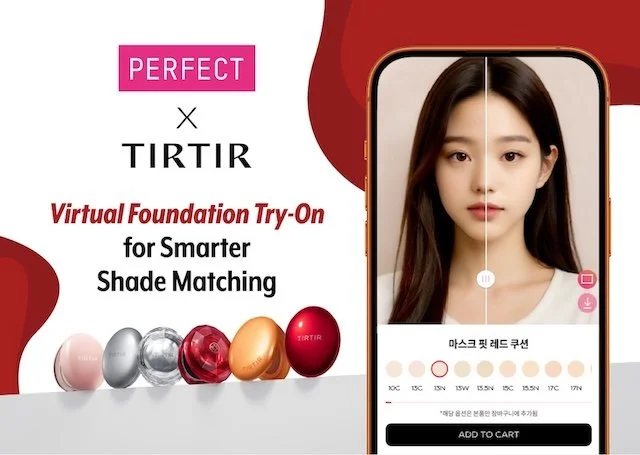 Perfect Corp. powers AR virtual try-on and AI powered shade matching for TIRTIR Online Store and Flagship Location
