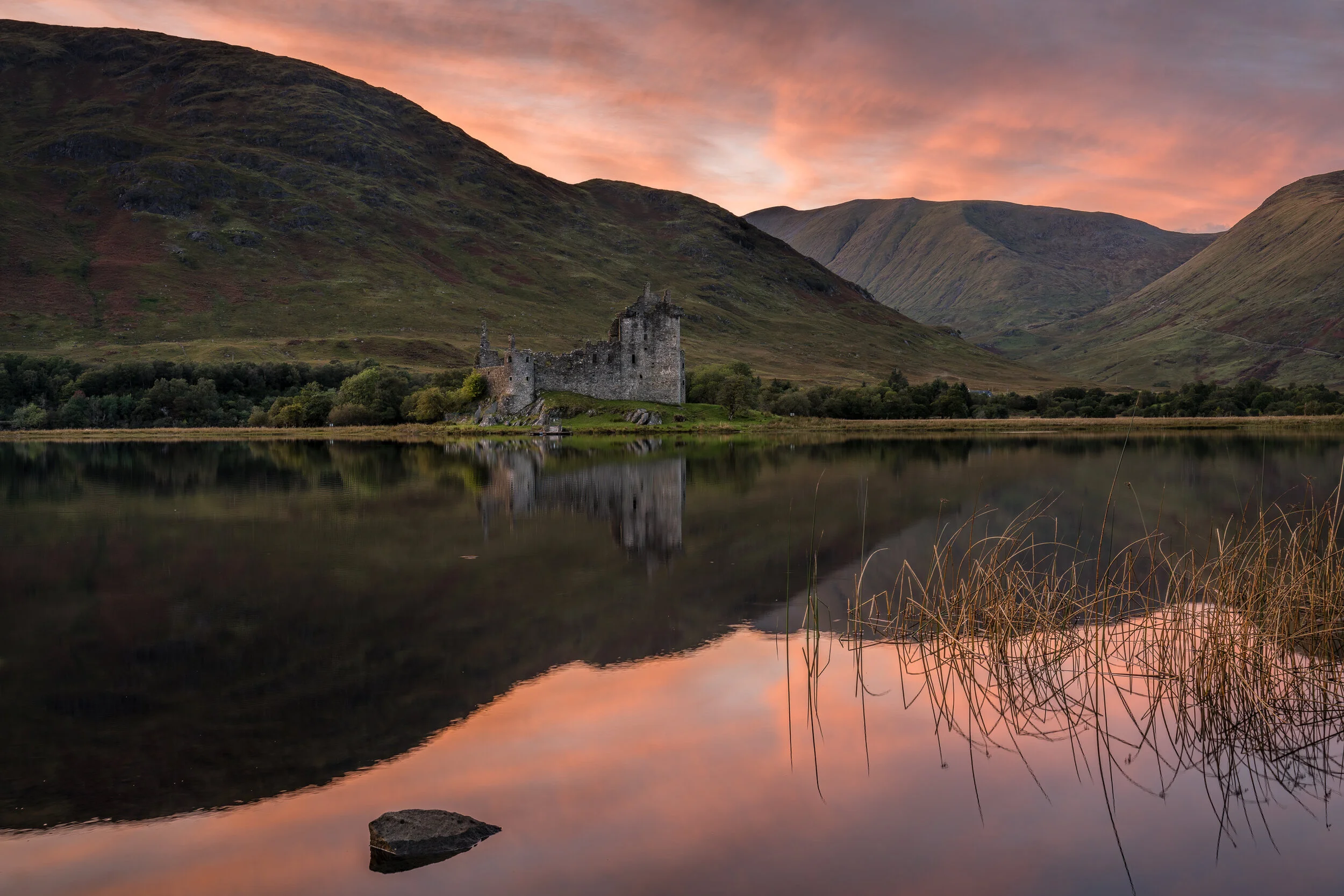 Kilchurn Sunset Reflection