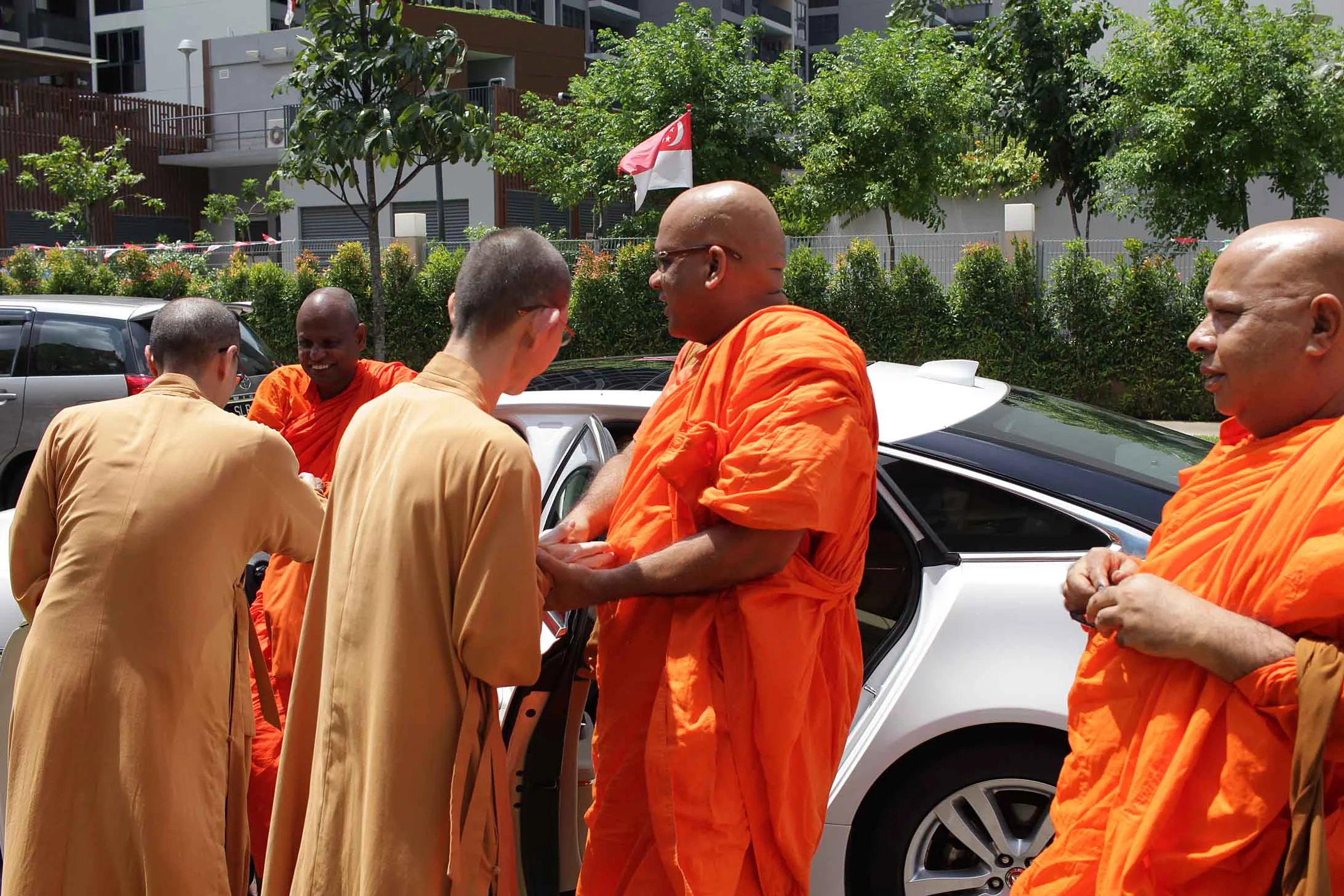 吉祥宝聚寺荣幸邀请斯里兰卡达摩长老等人的莅临