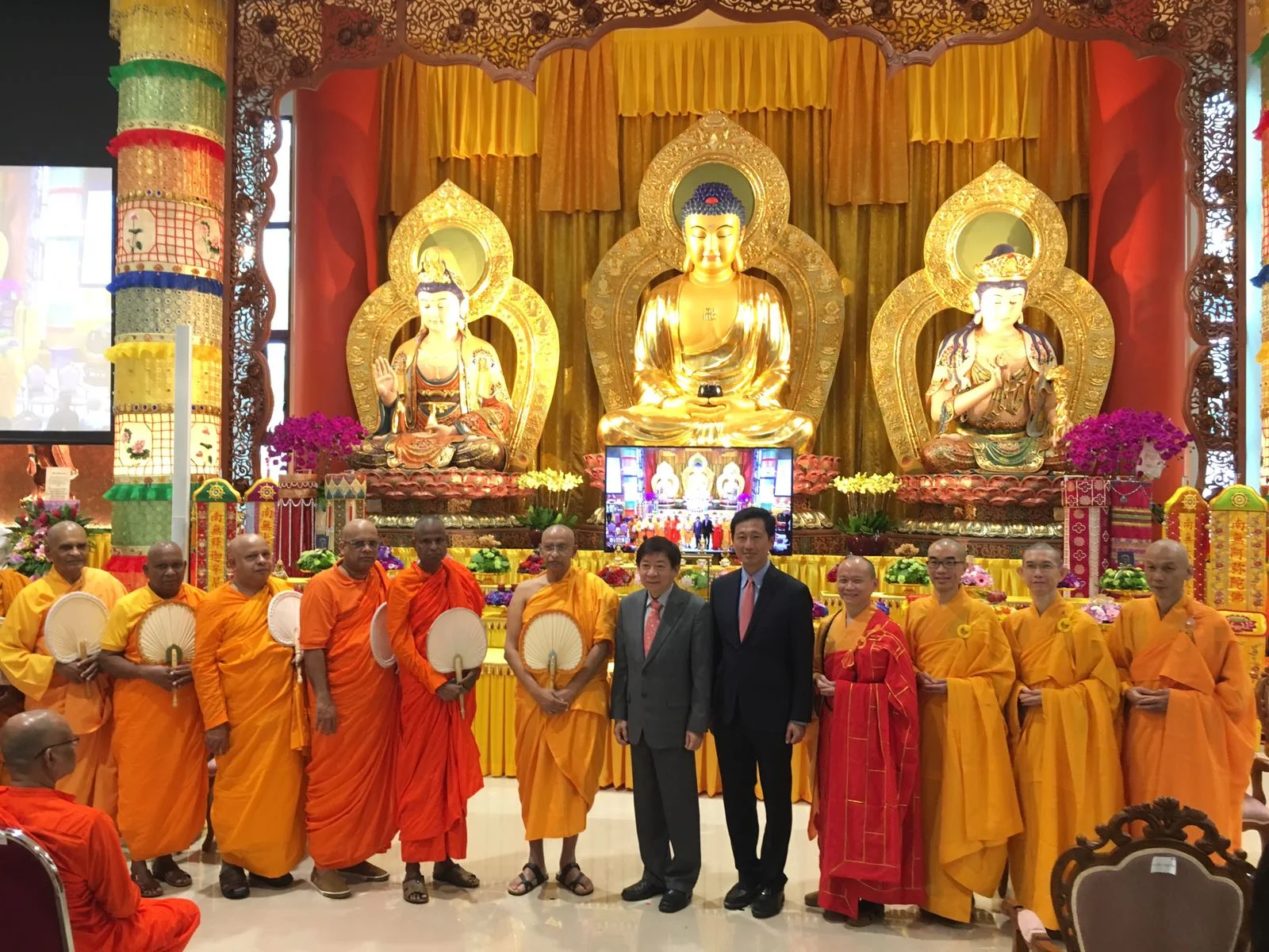 Ministers Grace the Auspicious Buddha Relic Ceremony at BW Monastery