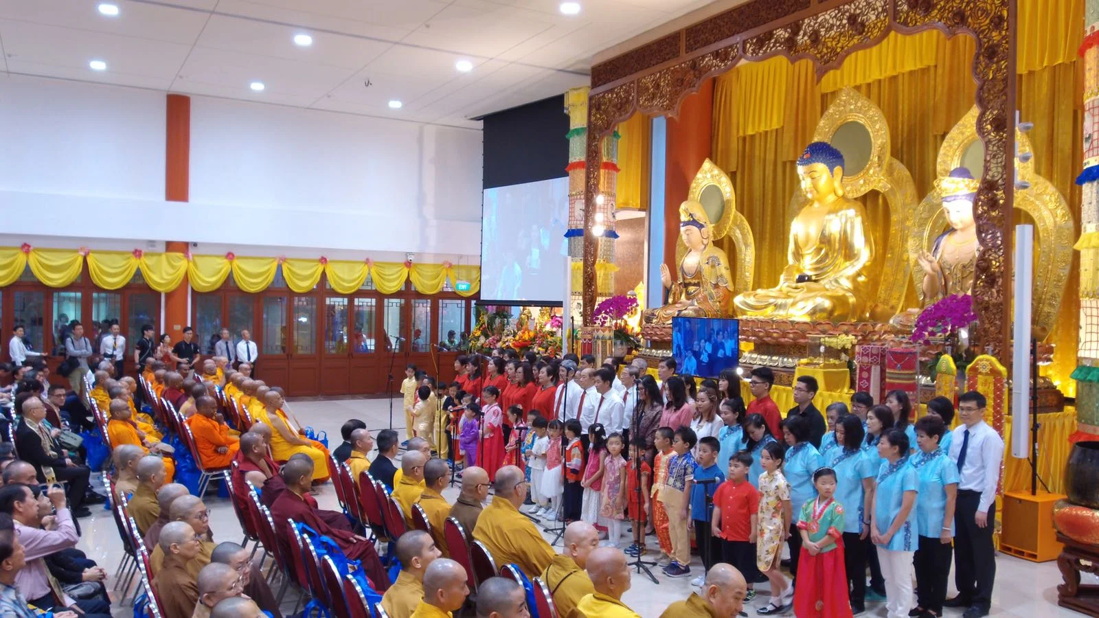 吉祥宝聚寺儿童读经班齐诵《弟子规》