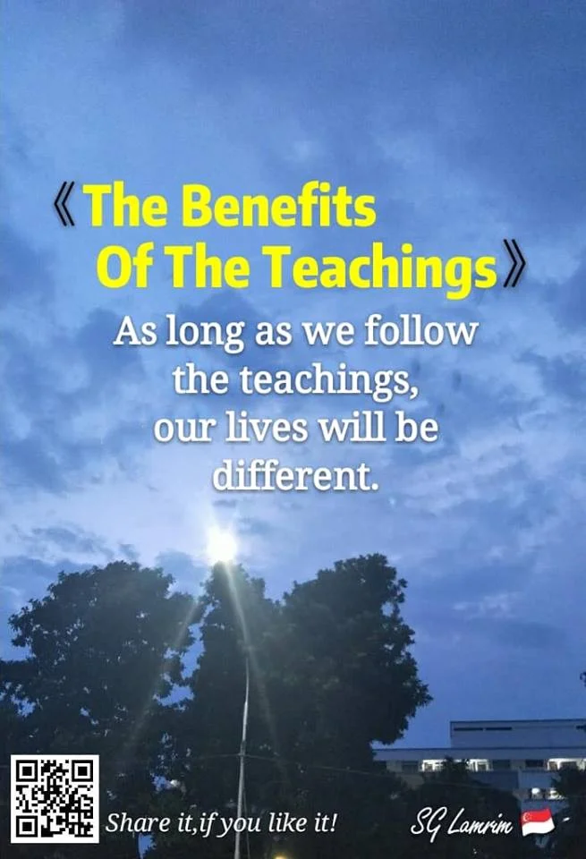 The Benefits Of The Teachings