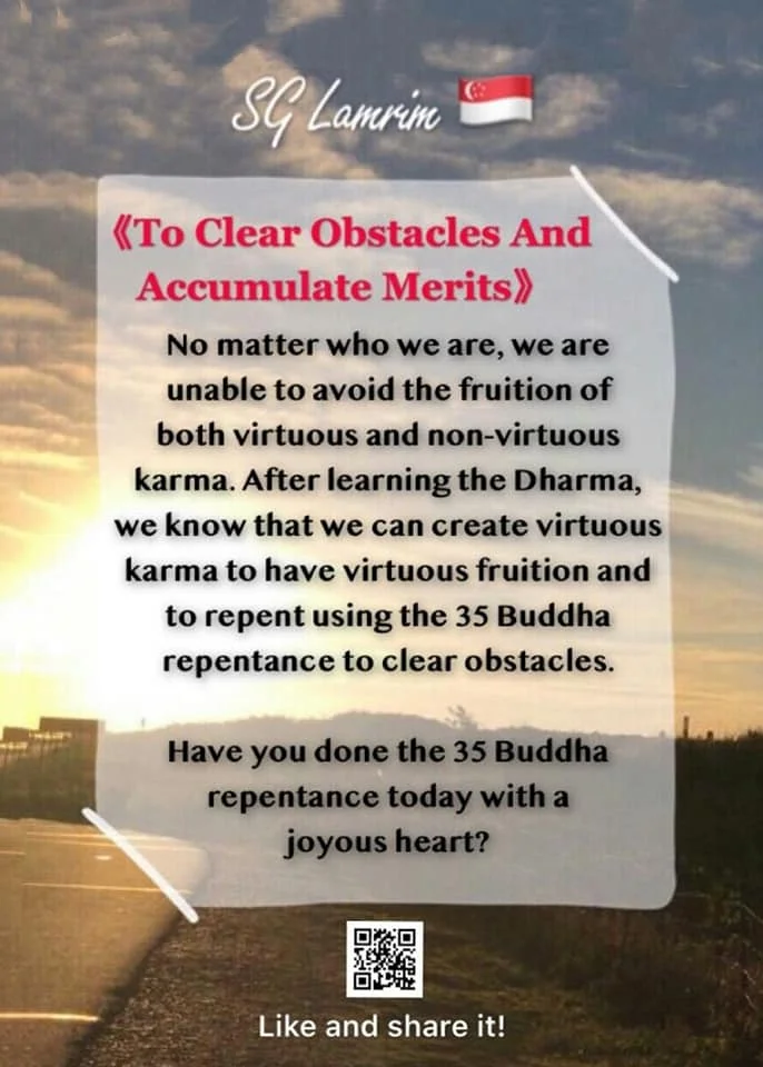 To Clear Obstacles&nbsp;And Accumulate Merits