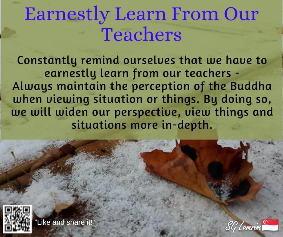 Earnestly Learn From Our Teachers