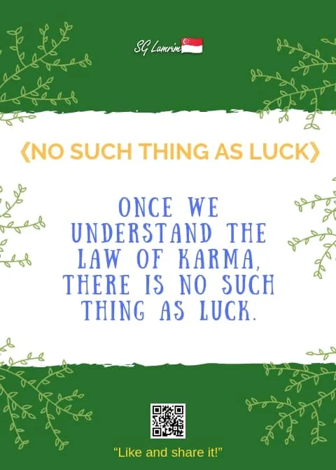 No Such Thing As Luck