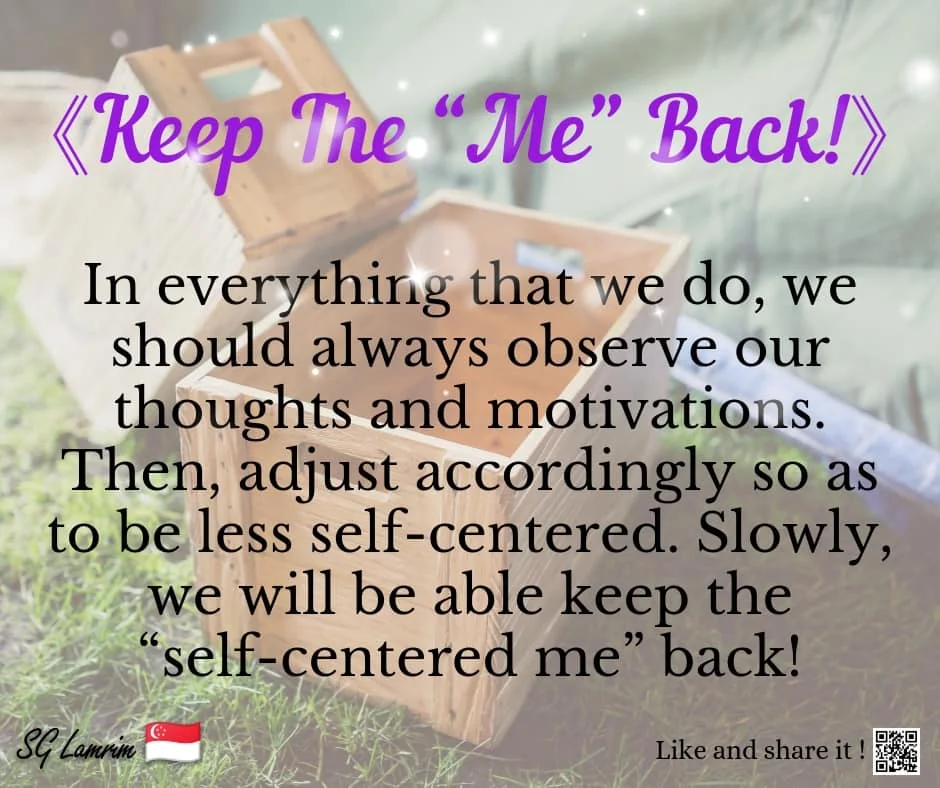 Keep The “Me” Back!