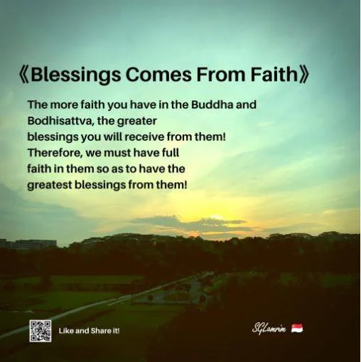 Blessings Comes From Faith