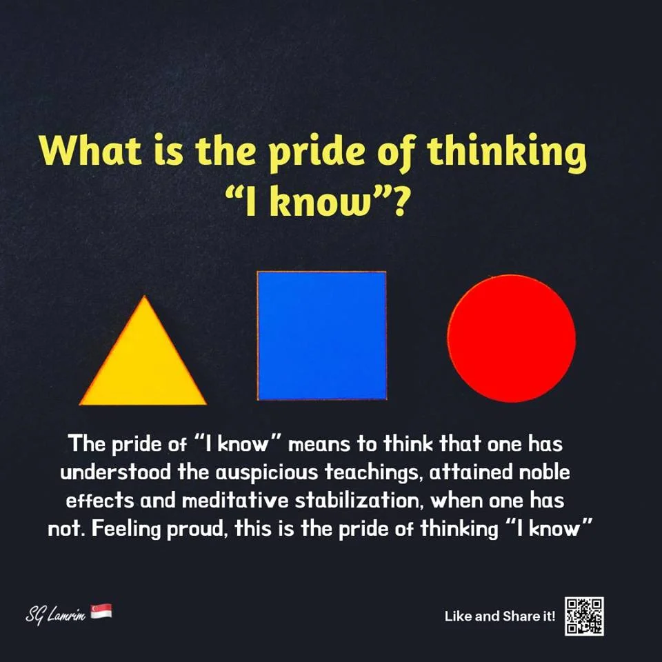 What is the pride of thinking “I know”?