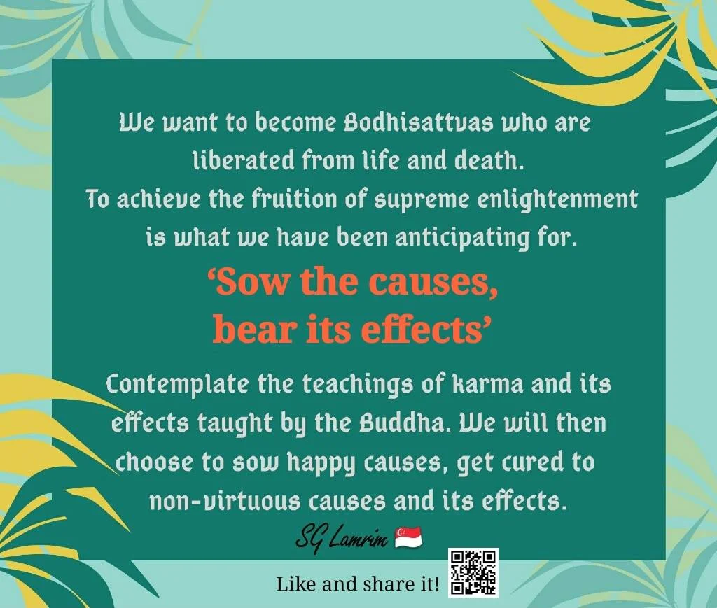 Sow the causes, bear its effects