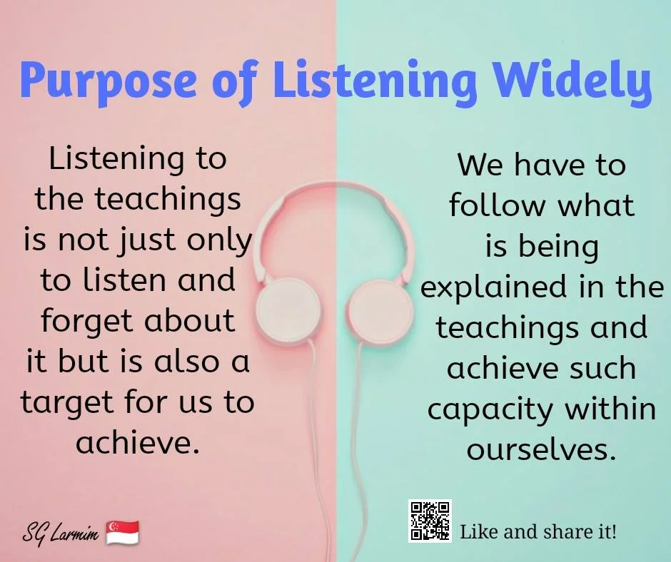 Purpose of Listening Widely