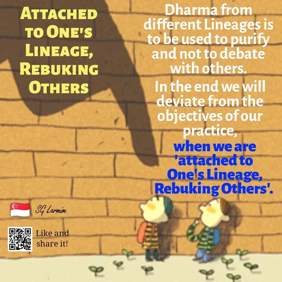 Attached to One's Lineage,&nbsp;Rebuking Others