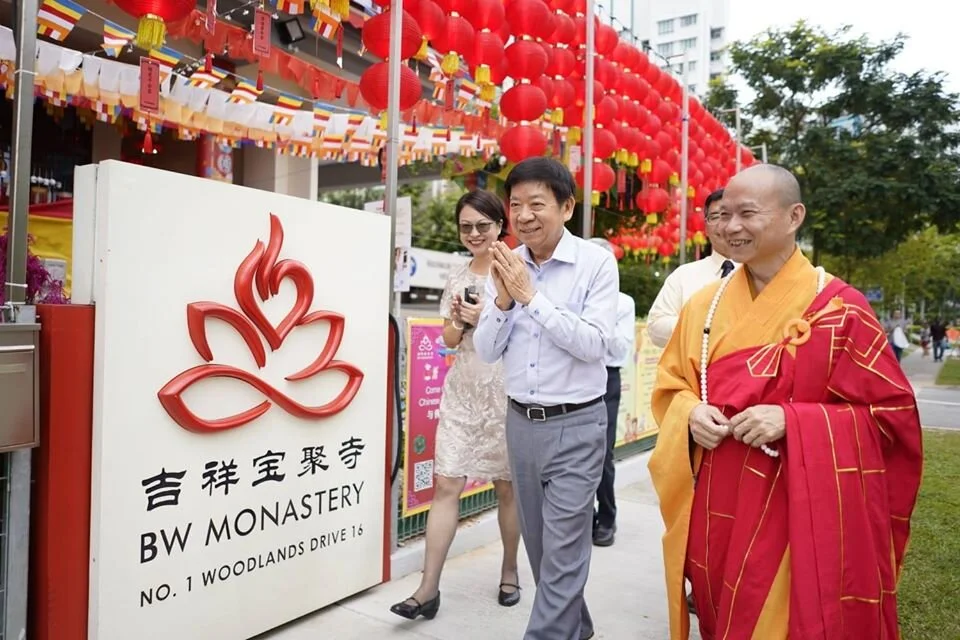 Minister Khaw Boon Wan’s Heartening Visit to BW Monastery 许文远部长迎春祈福